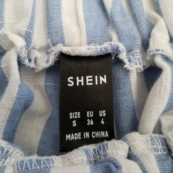 Shein Striped Paperbag Shorts - Picture 7 of 8